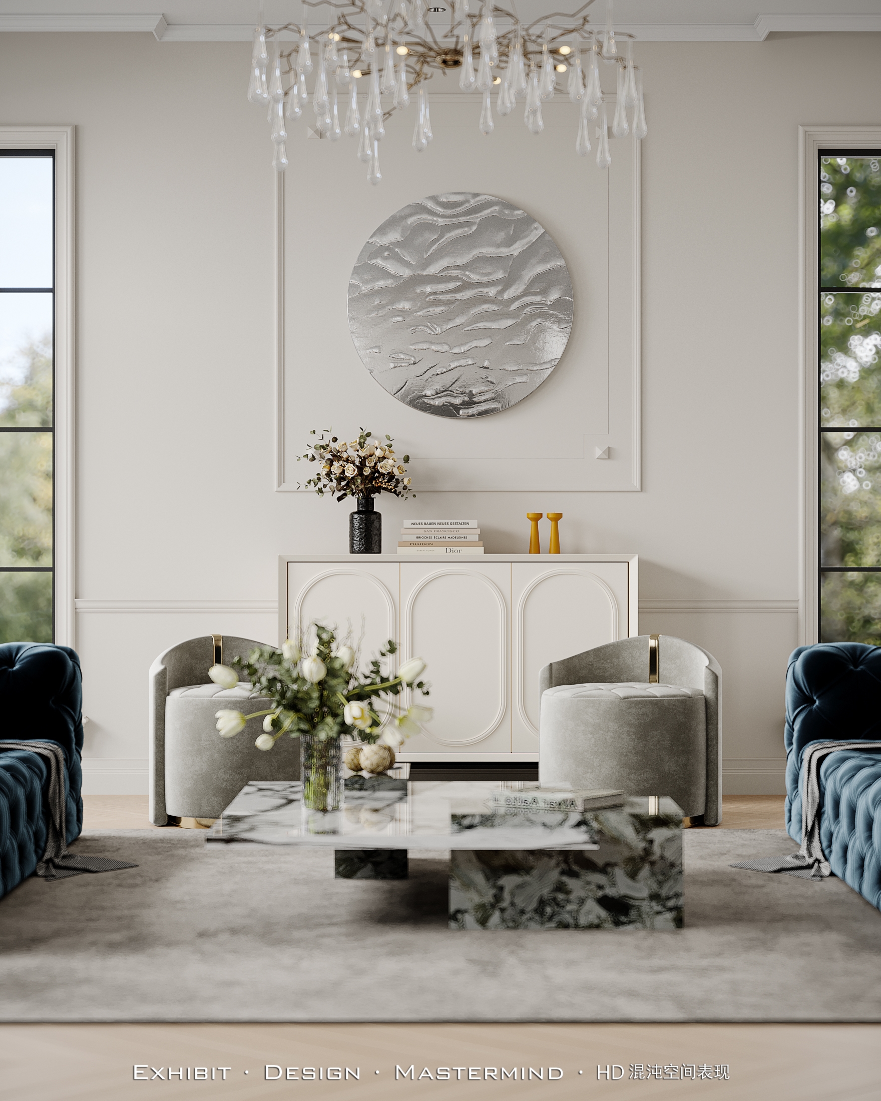 新作首发×现代轻奢风 别墅客餐厅 ▏混沌空间视觉表现-1