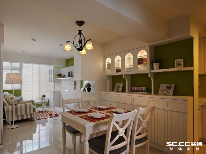 中环花苑103平三居乡村田园风格设计-9