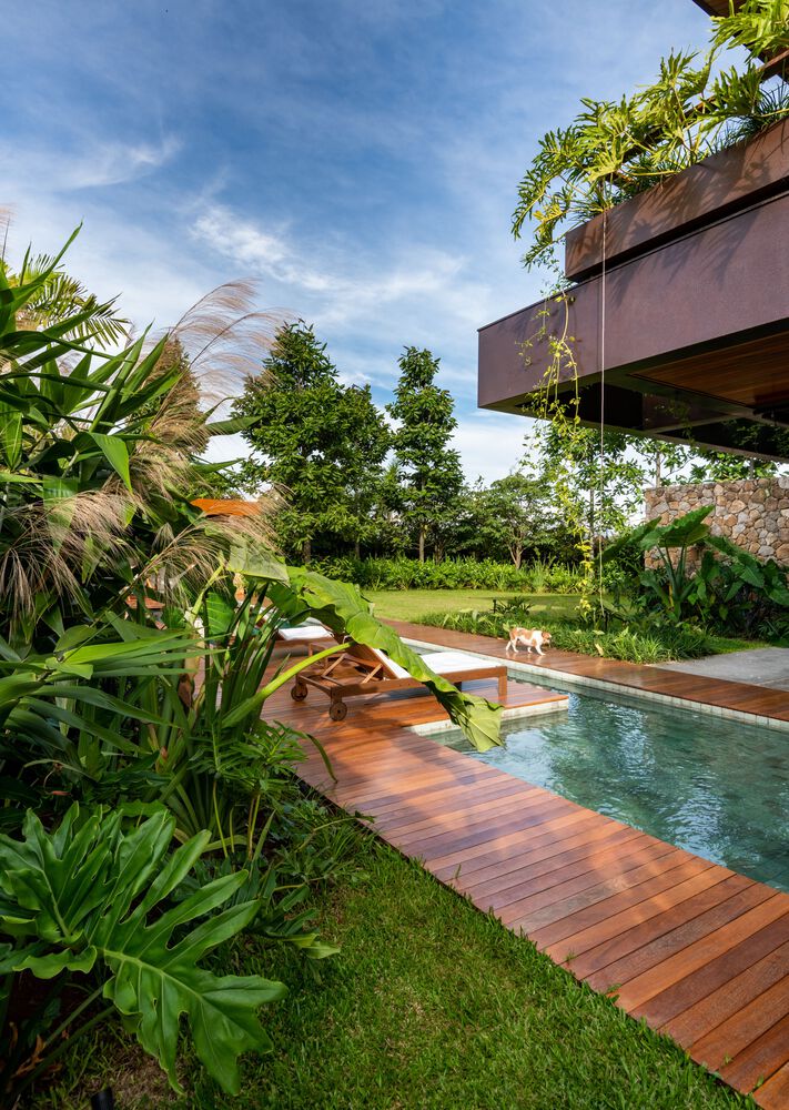 绿意盎然与自然共生的巴西家庭住宅丨巴西圣保罗-22