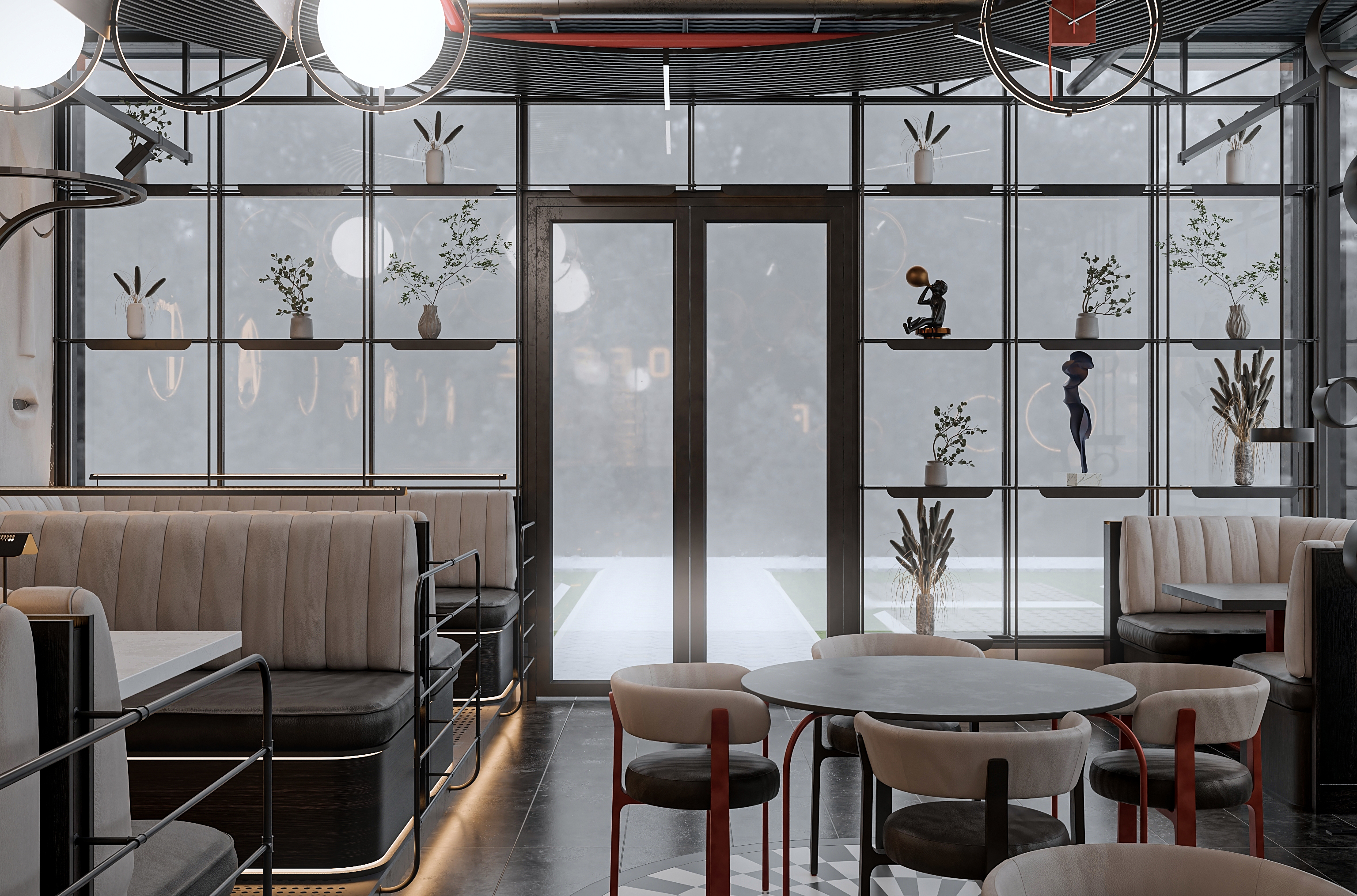 工业风咖啡店-26