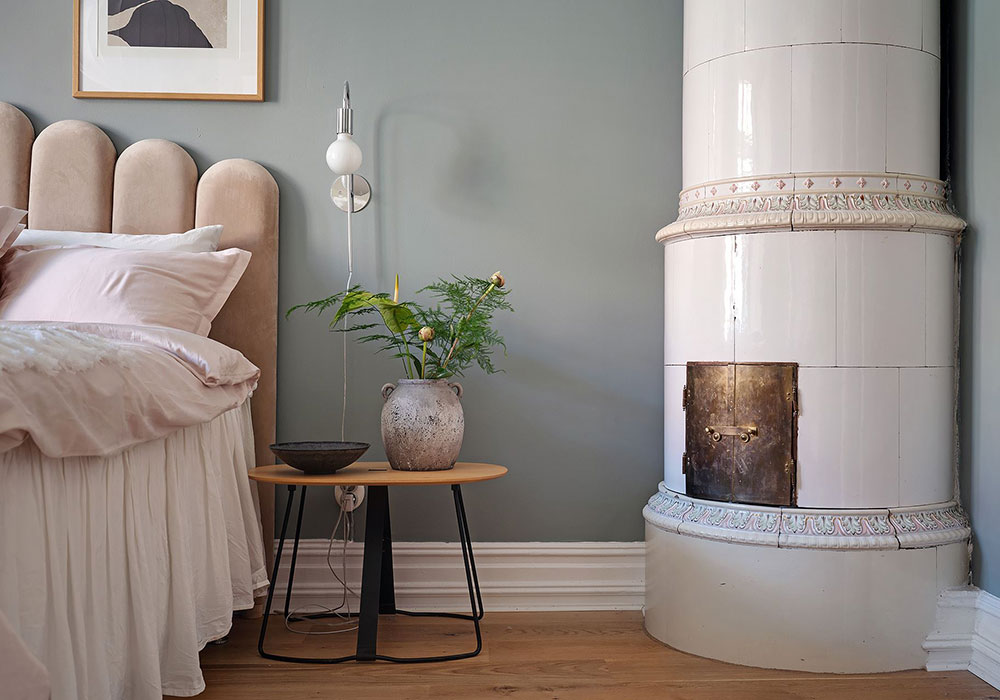 瑞典哥德堡 99 平米粉色沙发公寓设计-13