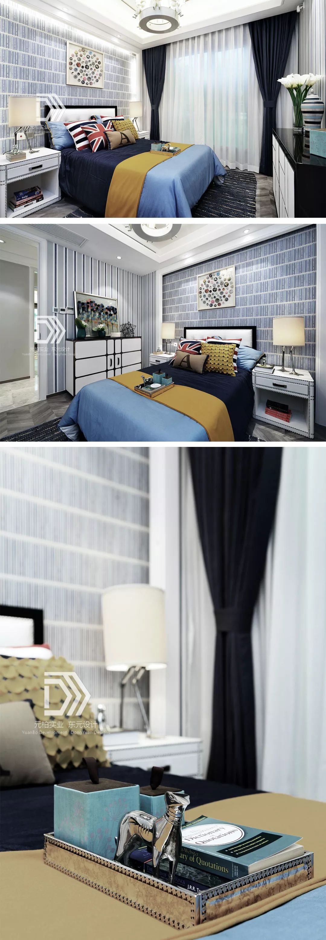 【东元设计】 | 上海浦东陆家嘴,尚海郦景名苑125㎡大两房时尚经典，138㎡小三房艺术东方-30