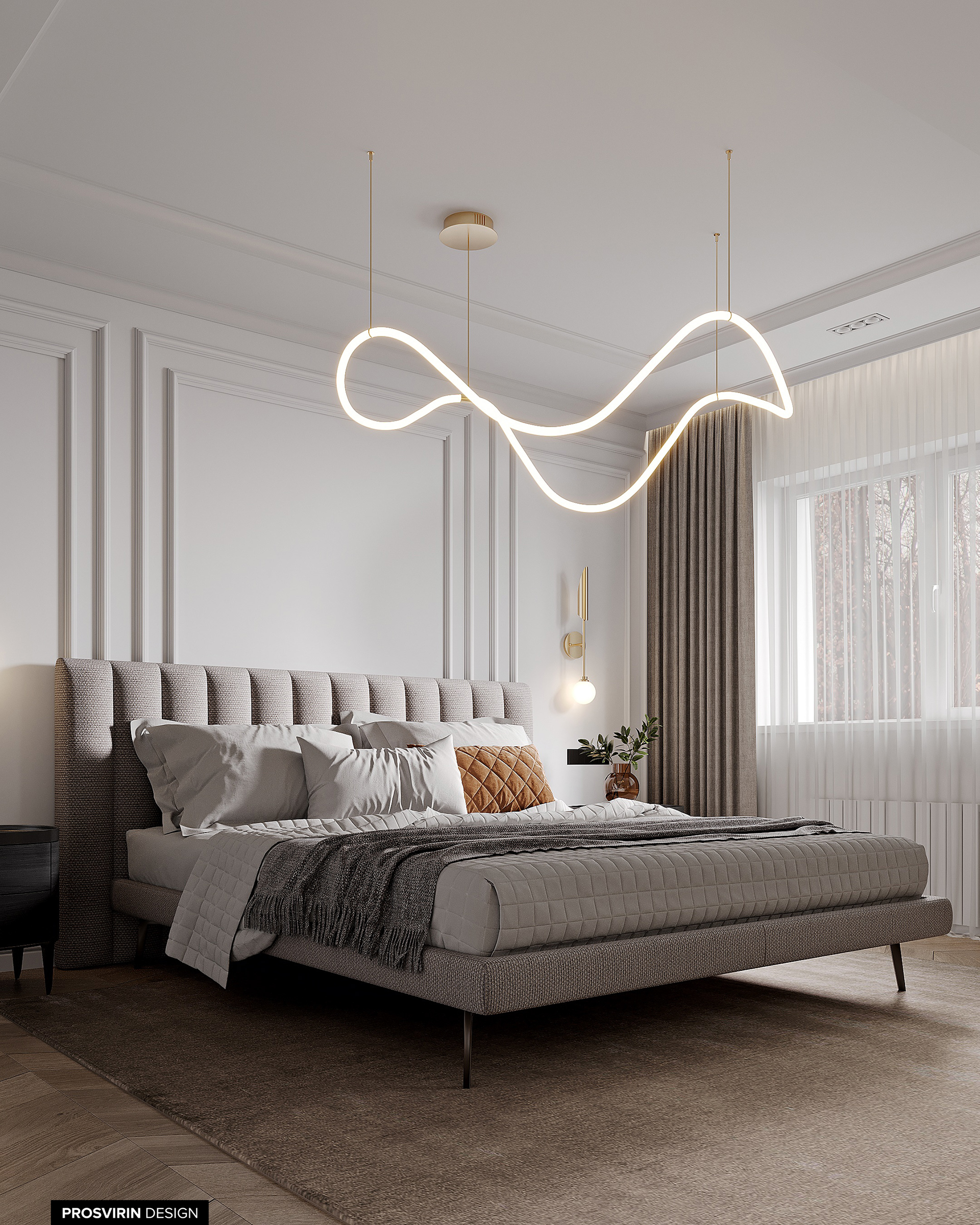 卧室现代新古典主义风格升级设计丨PROSVIRIN DESIGN-6