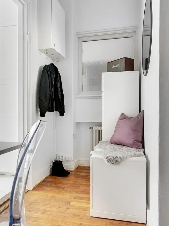 24 平米瑞典小公寓,入口变办公室巧妙利用空间-14