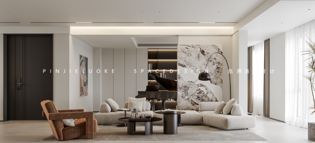 沣水云间 140㎡慵懒氛围住宅设计丨品界洛克-6