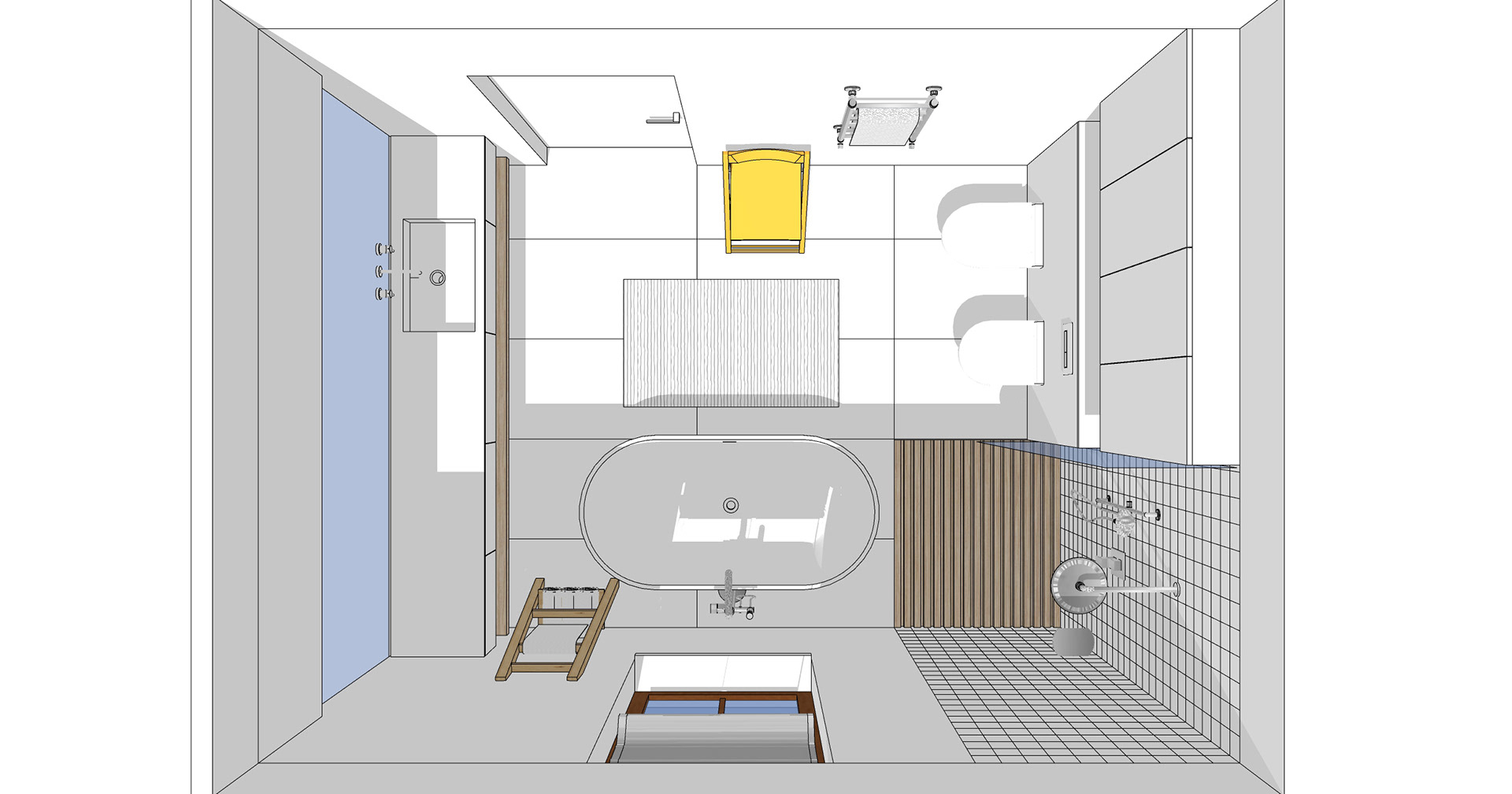 Bedroom (скетч) ванная комната-10