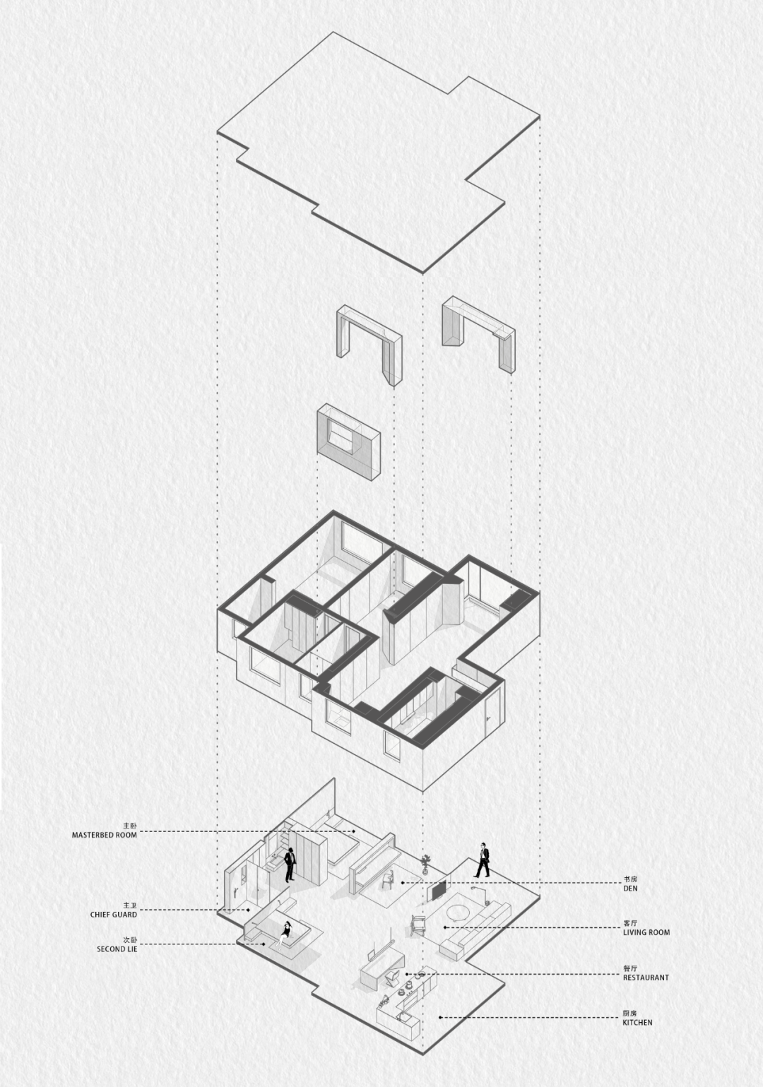 窗景如画 · 郑州 112㎡住宅空间的现代艺术探索丨中国郑州丨赵斐,陈然,李洁-39