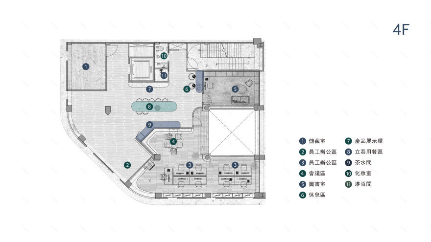 日出设计办公空间设计丨林子翔,许哲毅,陈珈绫-16