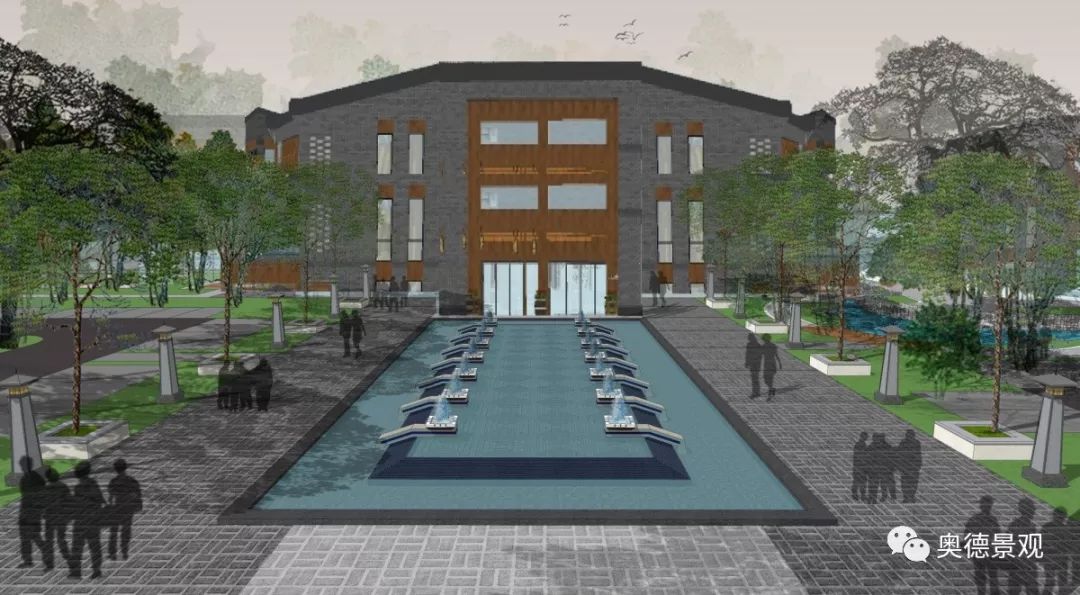 西安沣滨水镇 | 古韵新中式,生态康养的文旅小镇-62