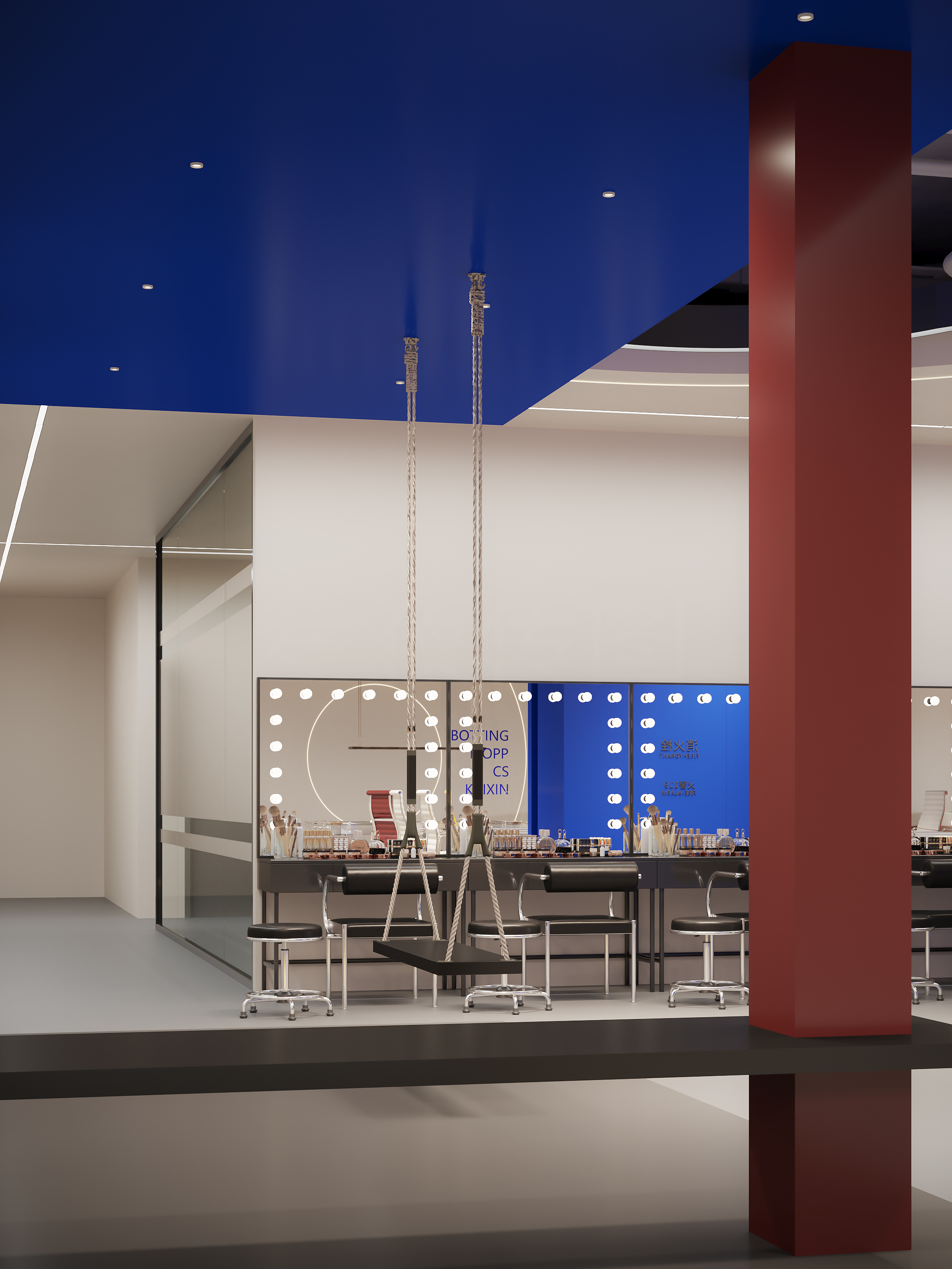 公司大厅 前厅多重色彩表现-5