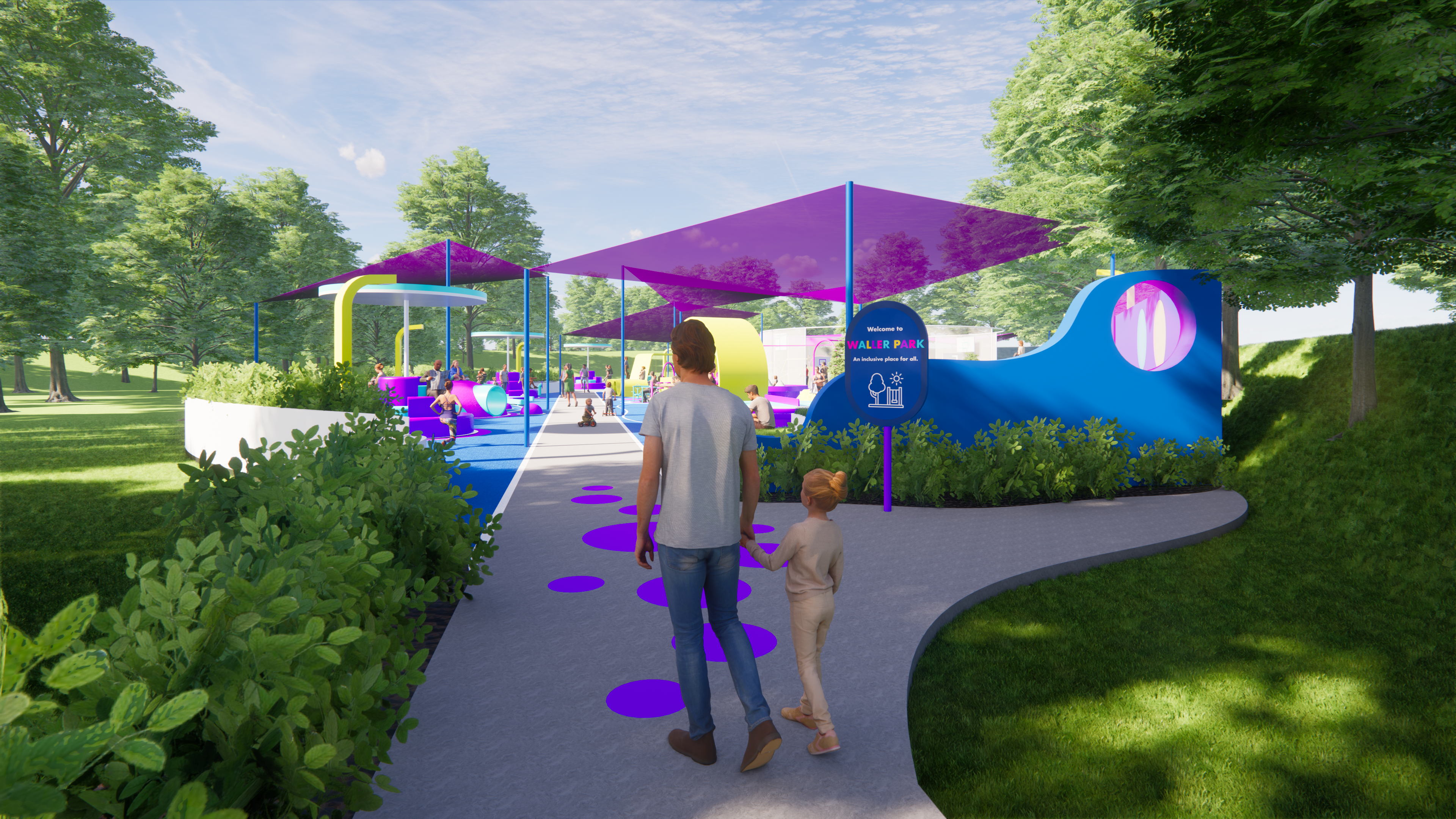 Waller Park（沃勒公园）包容性游乐空间-2