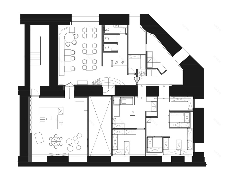 MAMA ROMA 餐厅室内设计丨俄罗斯圣彼得堡丨Anna Filippova,Polina Masiianskaia-98