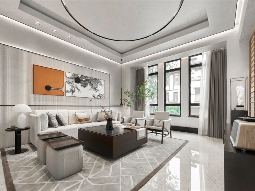 重庆雅居乐·滨爵府联排别墅样板房丨中国重庆丨柏舍设计-4