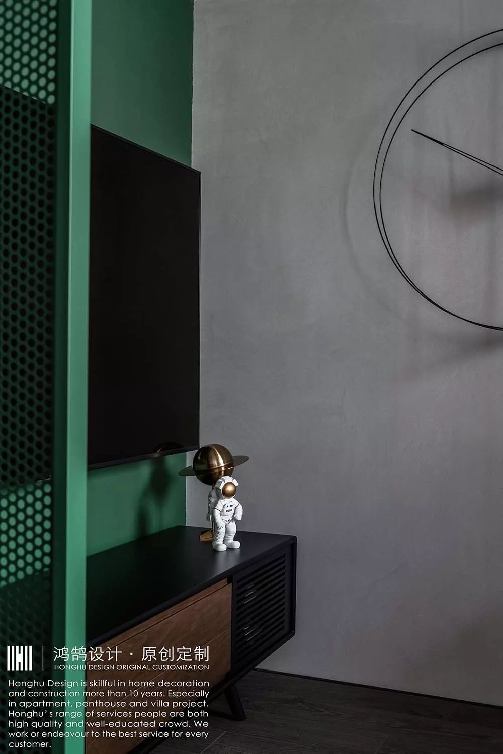 个性混搭风，60㎡独居 LOFT 打造观影办公居住一体化空间-45