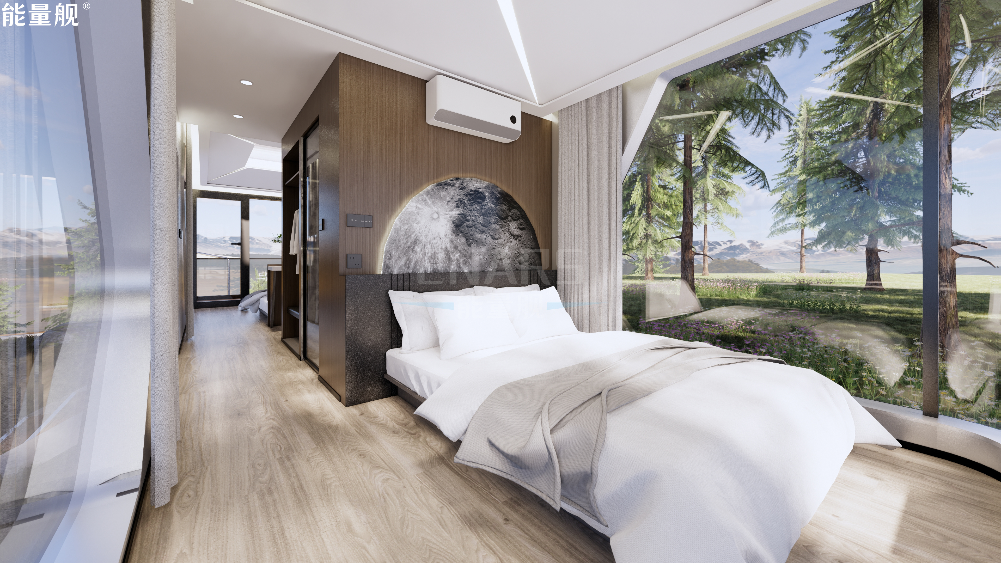 可移动太空舱民宿能量舰 EV20丨ENARS 能量舰品牌-16