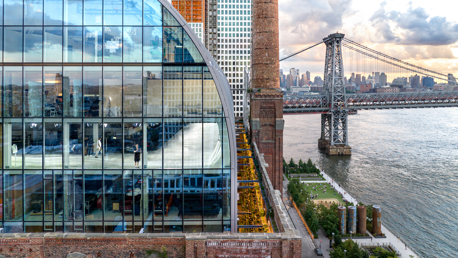 Landmarked Office Building, The Refinery at Domino, Opens on the Williamsburg Waterfront - New York YIMBY-1