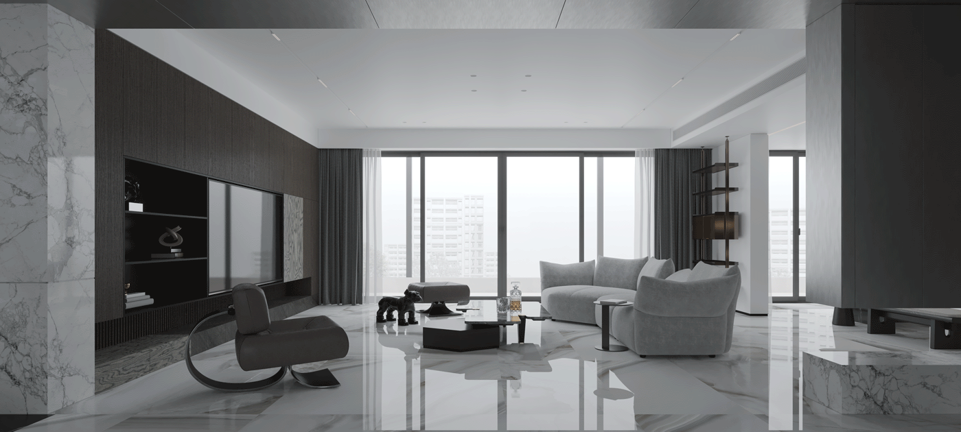 几何共社 · 芜湖汀海壹品平层大宅设计丨中国芜湖-14