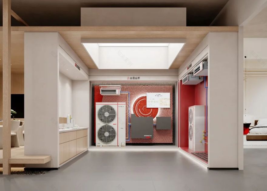 周笙笙展厅设计 · 175m²山东临沂日立中央空调智慧空气馆丨中国临沂丨周笙笙全案设计工作室-11