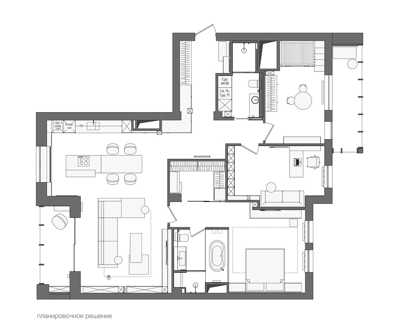 148㎡住宅设计 打造宁静和谐的居住空间-0