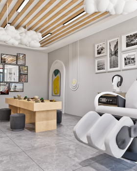 学校心理咨询室文化墙设计｜走廊 + 沙盘室 + 宣泄室