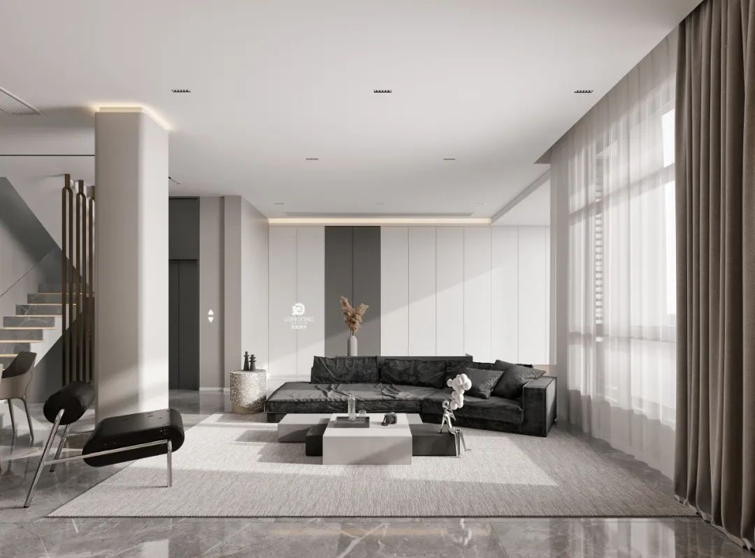 太湖天地 416 方·中性灰调的现代魅力丨中国湖州丨湖州悦美装饰设计-9