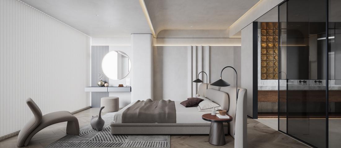 极简奶油私宅设计丨中国广州丨博睿设计-29