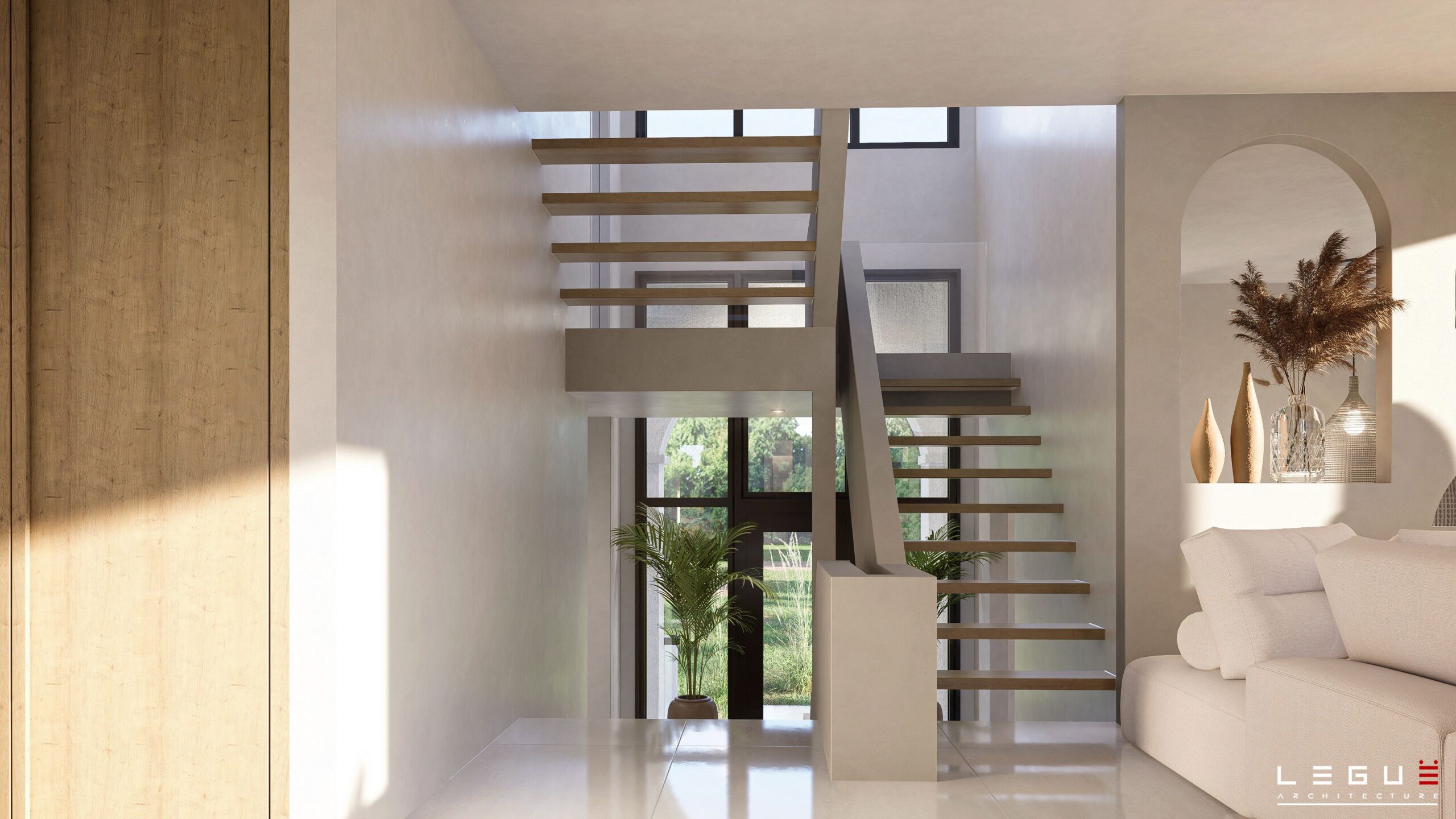 房屋平面图 Ë·242

注：这里Ë·242可能是特定编号之类的内容，由于不清楚其确切含义，保留原样如果有更多背景信息，可进一步完善翻译 丨Leguë Architecture-22