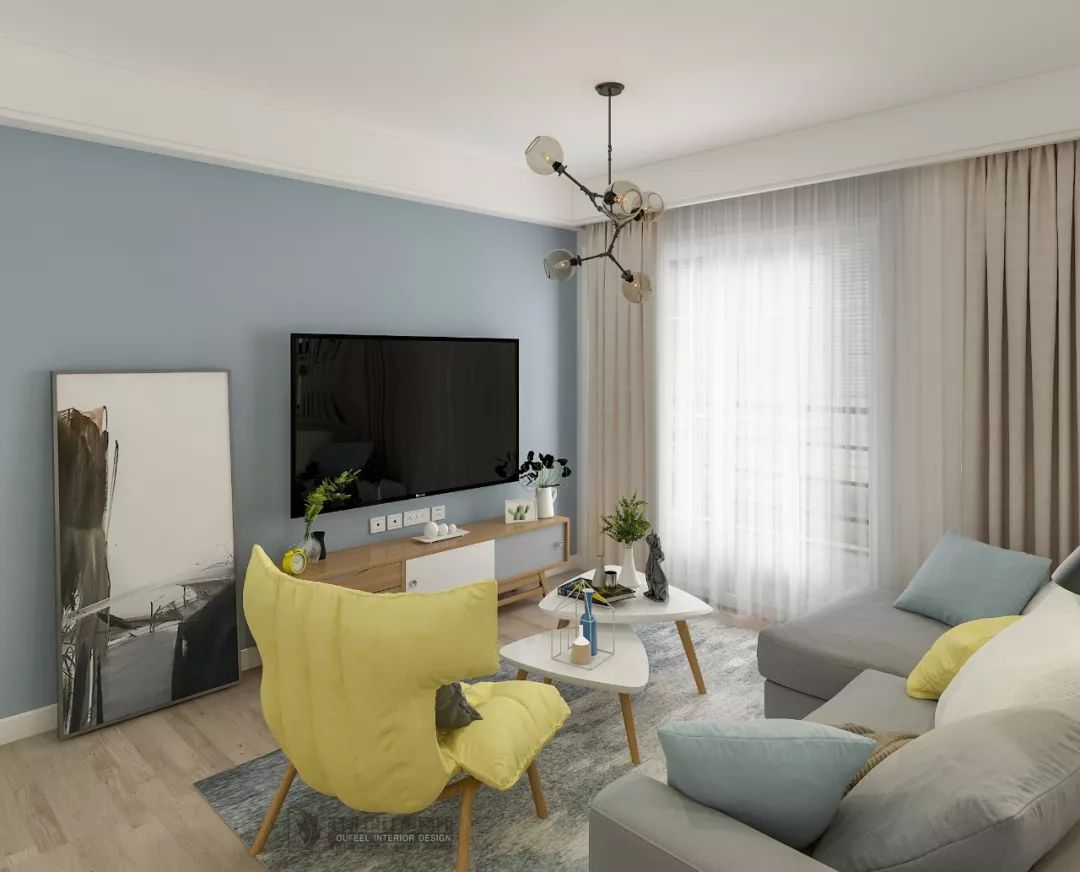 105㎡北欧风三居室,功能与舒适完美融合-22