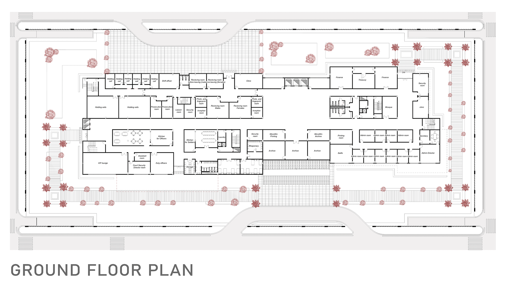 瓦迪·纳特伦法院大楼综合体丨开罗大学工程学院建筑系-16