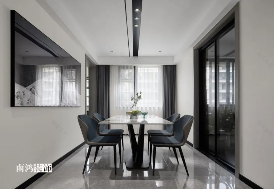枫桥里现代简约黑白灰家居设计丨浙江南鸿装饰-38