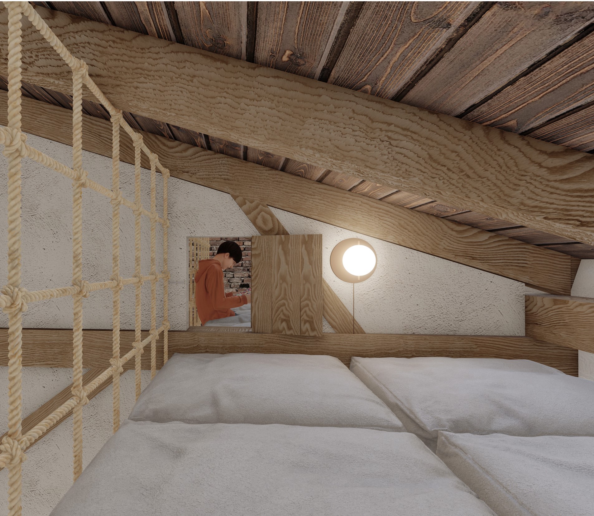 Kula  Młyn村磨坊改造为收养家庭住宅丨格但斯克美术学院室内建筑系Weronika Kuźma-54