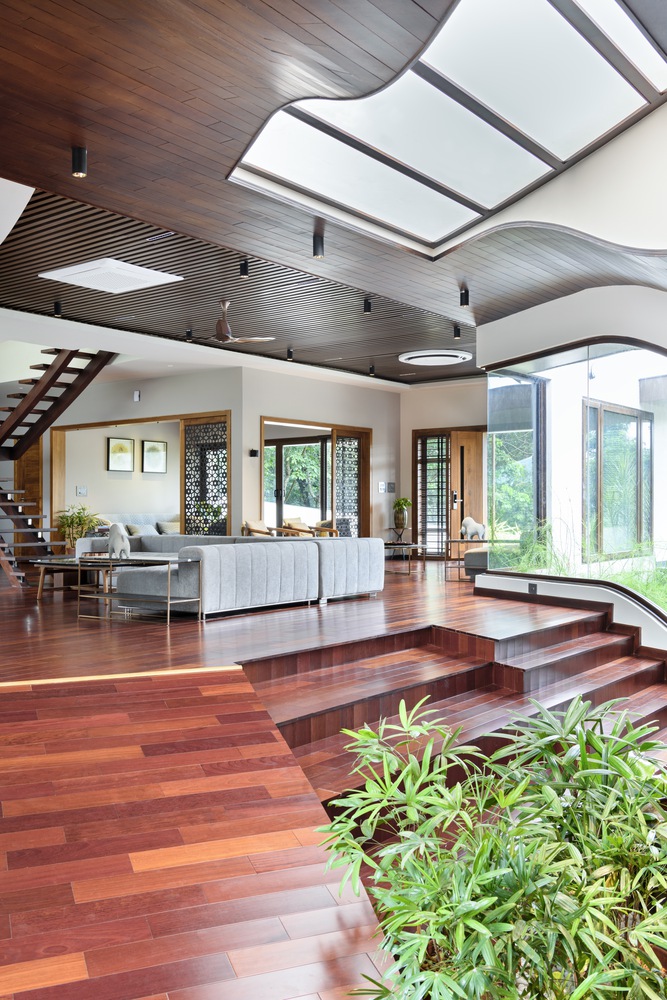 印度 Contour House · 与自然共生的现代庄园丨Archimatrix India Associates-41