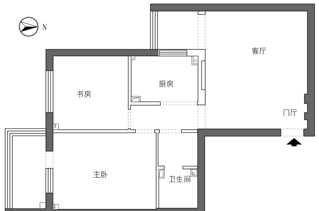 69 平米两居室收纳改造，打造轻奢生活空间-4