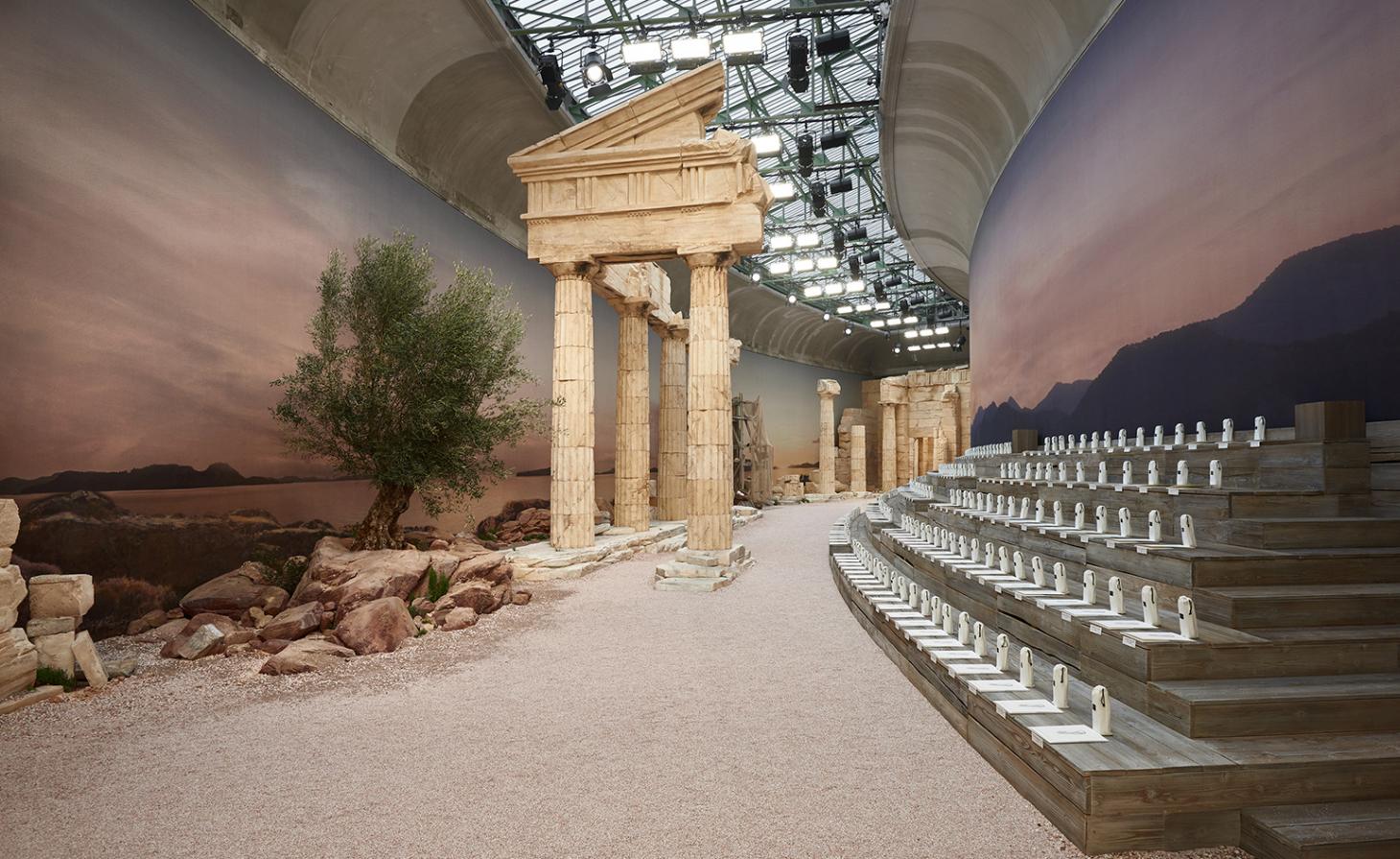 chanel erects a mythological grecian spectacle paris-0