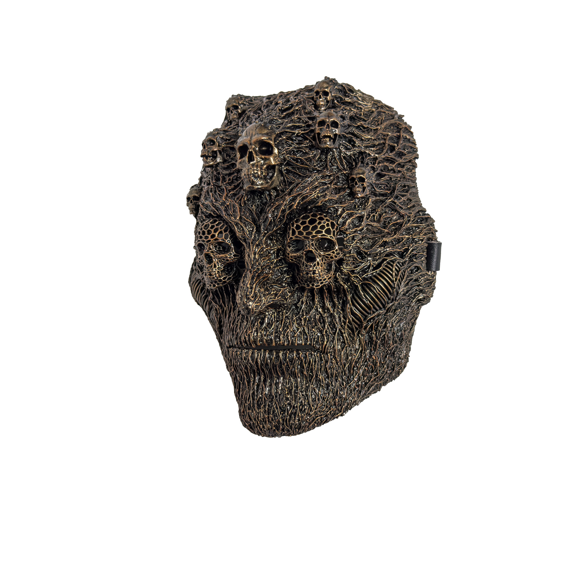 Scary masquerade mask with skulls-5