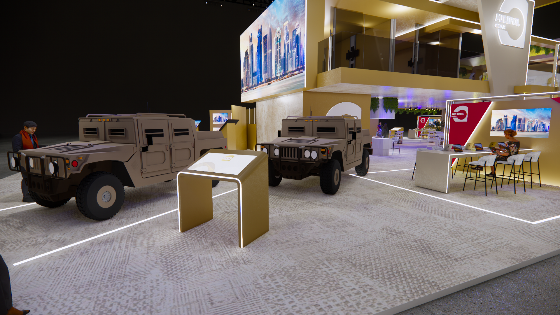 ministry of interior qatar,exhibition,event,booth-16