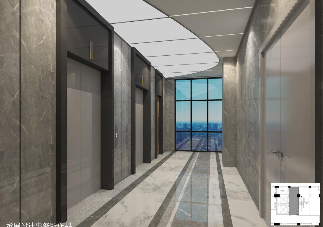 大朗办公楼室内设计-0