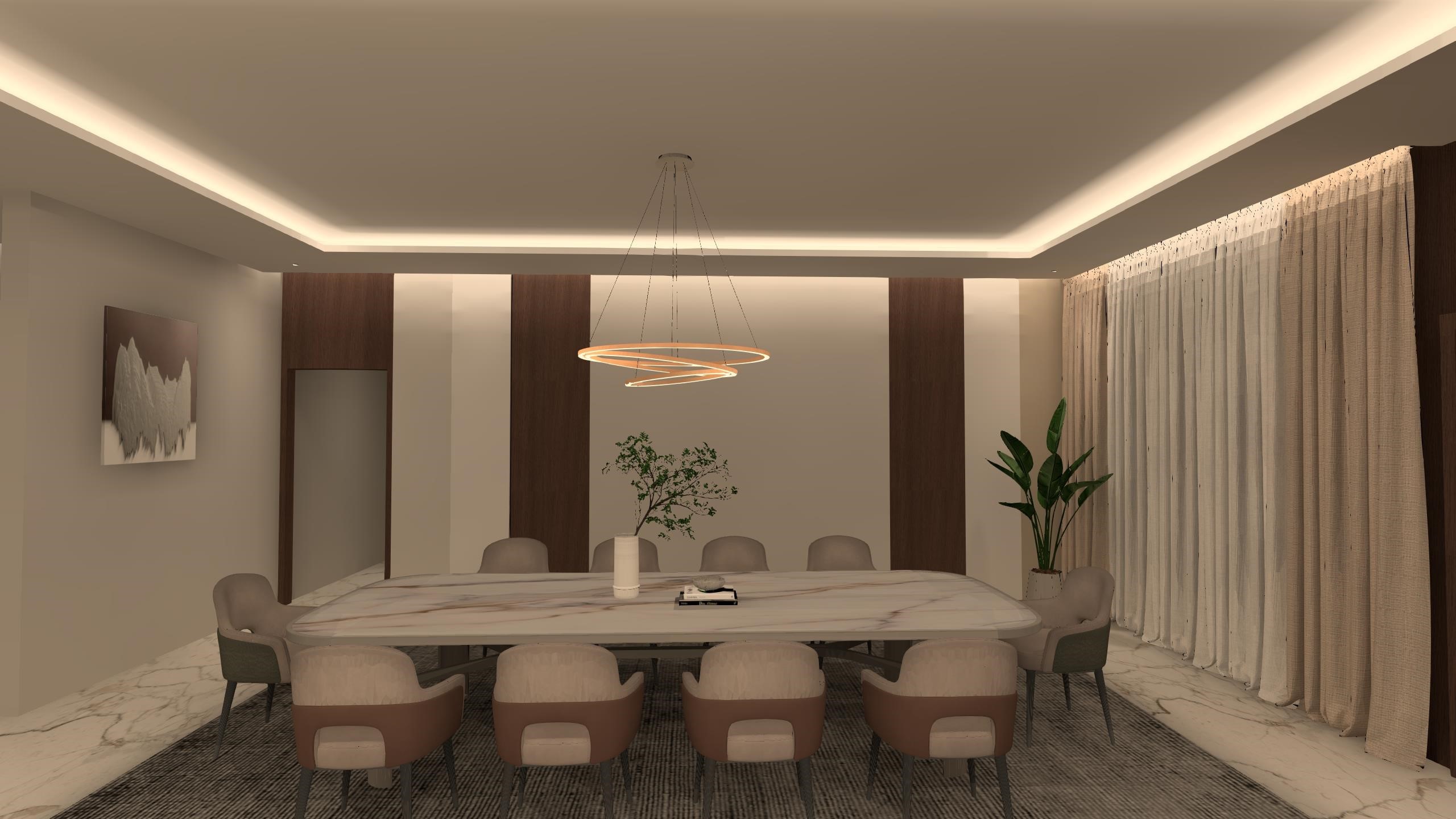 DINING ROOM,ABL ALTB  KUWAIT 照明设计项目-4