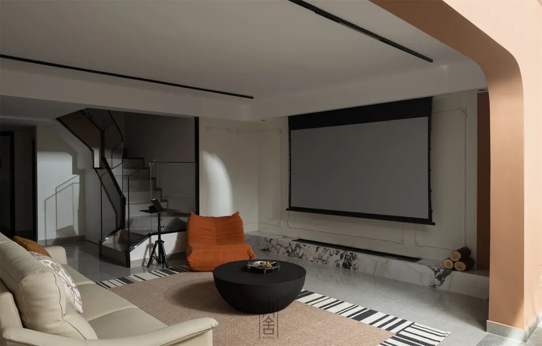 内舍软装丨235㎡下叠法式混搭风，赋予空间由线条、色彩、层次激发出的趣味碰撞！-12