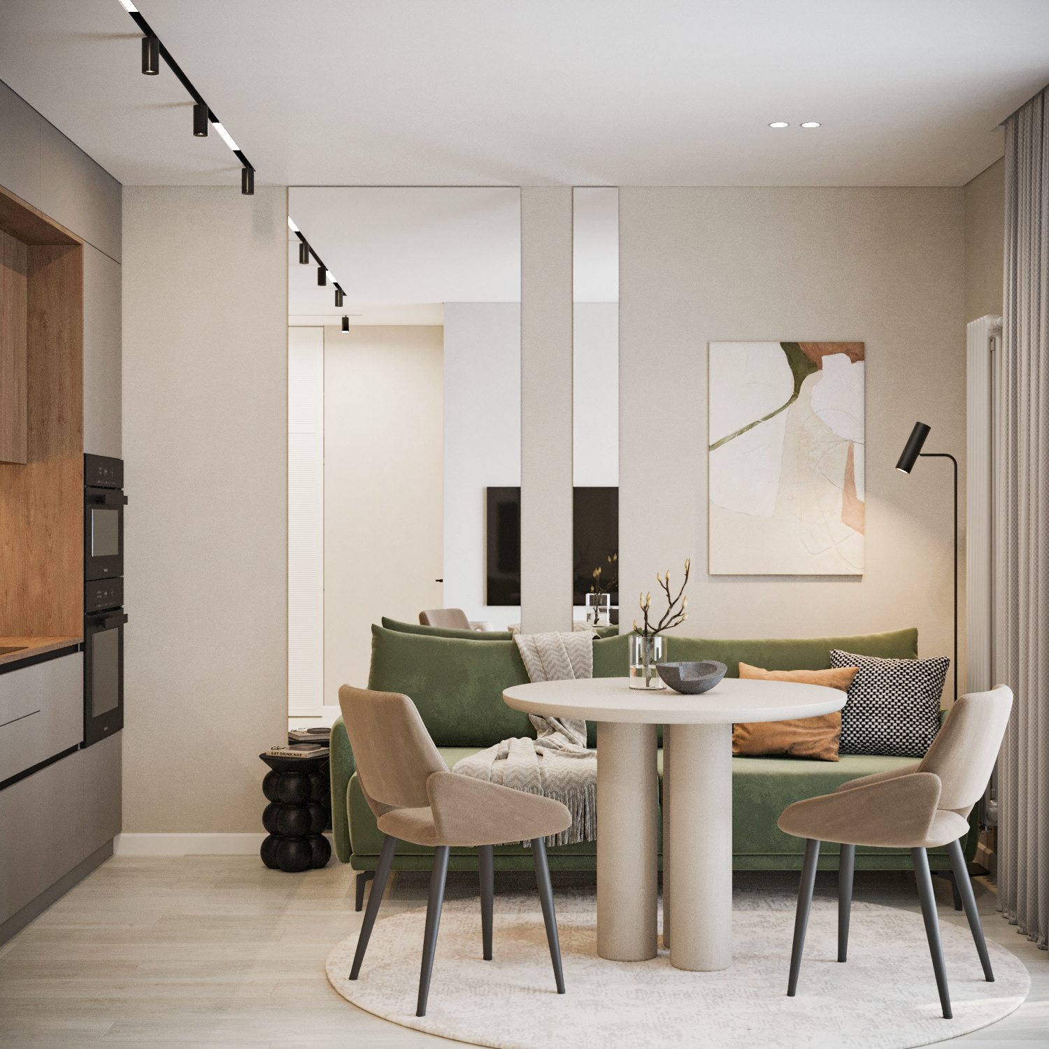 ID Svetlanovskiy小而温馨公寓丨俄罗斯圣彼得堡丨Kanelur Design-5