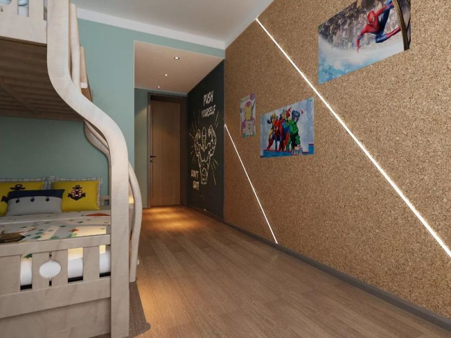 三代同堂的温馨美式之家——张蕾的“重彩”设计-18