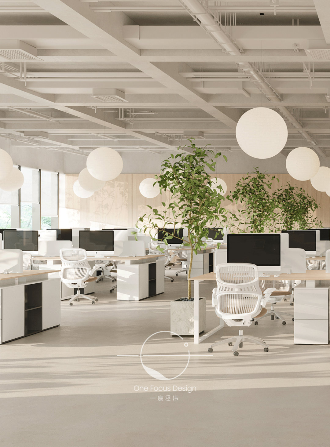 自然诗意的办公室设计·小虫时尚服饰公司办公室丨一度经纬-41