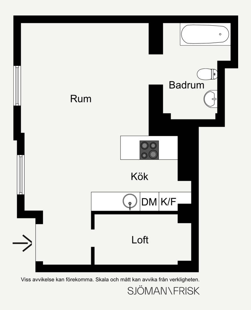 "斯德哥尔摩 42㎡小公寓，超高层高搭配复古风设计"-22