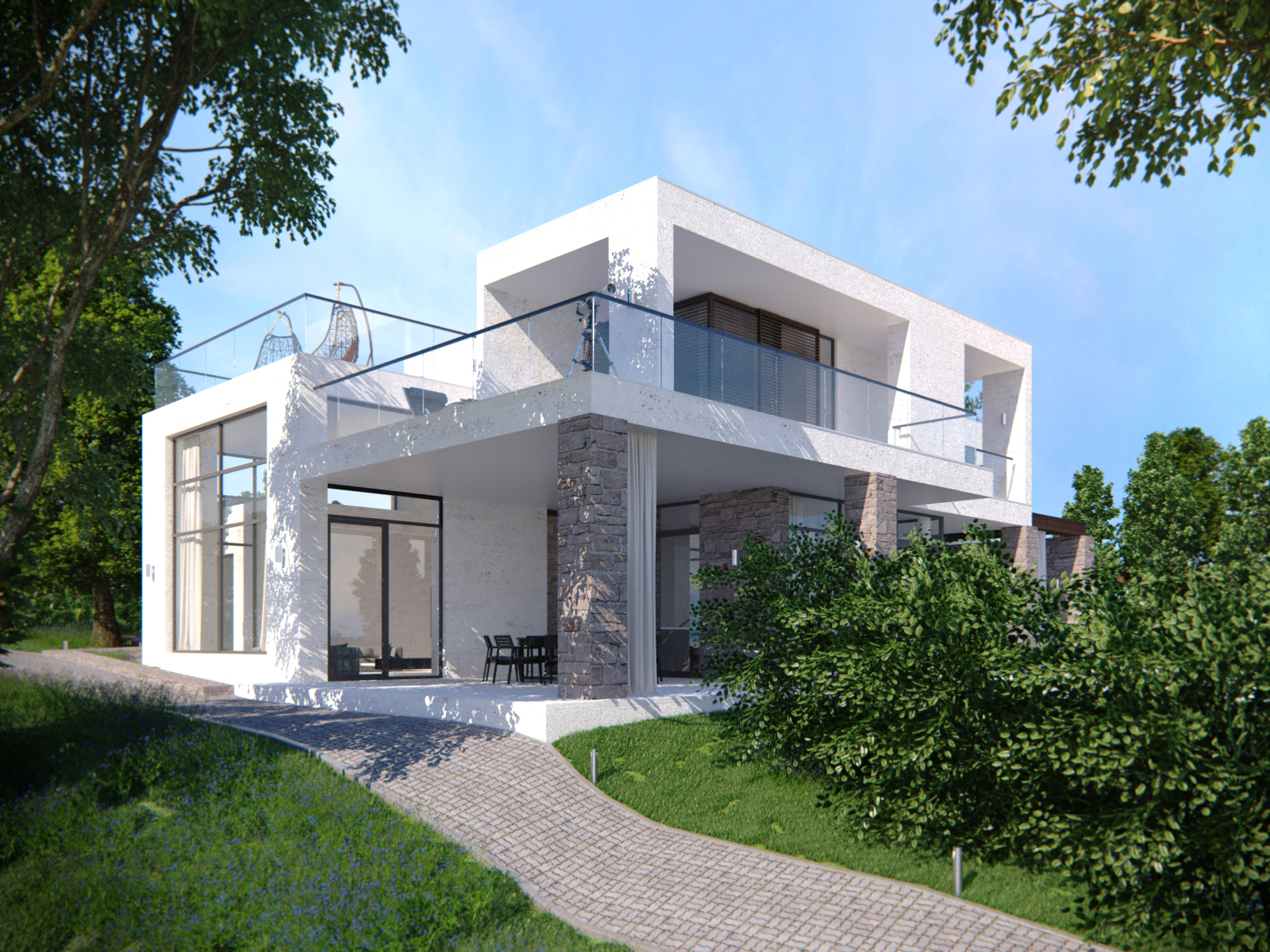 Country residence of three villas for 2 families in Alushta Alexandra Fedorova-12