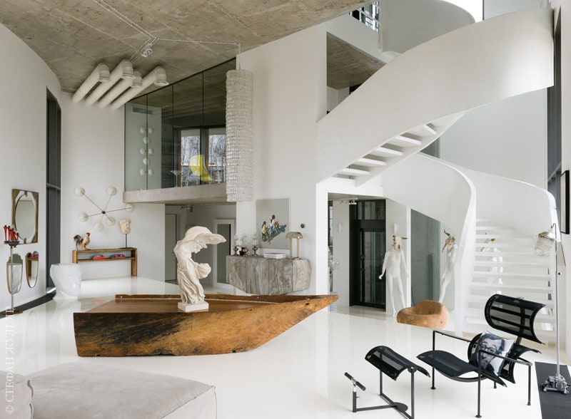 安娜·埃尔曼设计的莫斯科郊区住宅丨俄罗斯莫斯科丨设计师安娜·埃尔曼,建筑师奥尔加·阿列克萨科娃,尤利娅·布尔杜娃-4