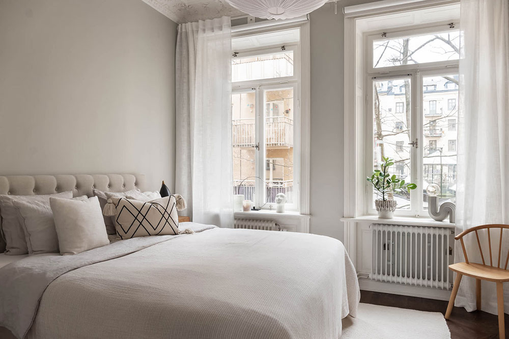 斯德哥尔摩优雅白色内饰公寓-14