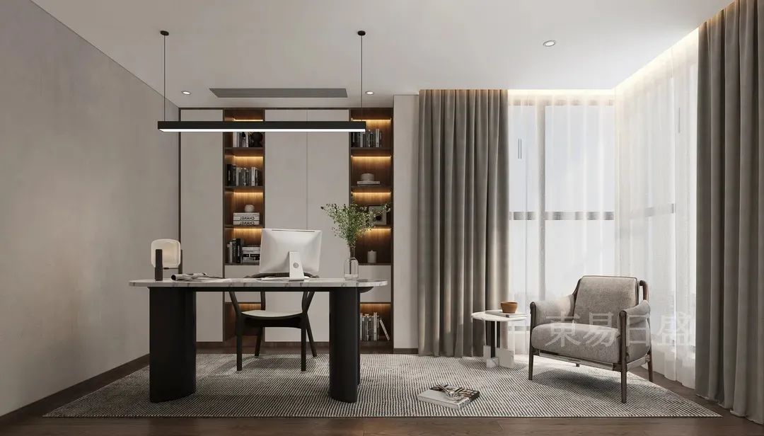 案例首发|万科紫台330㎡、闹中取静，繁华城市内的温馨之居-42