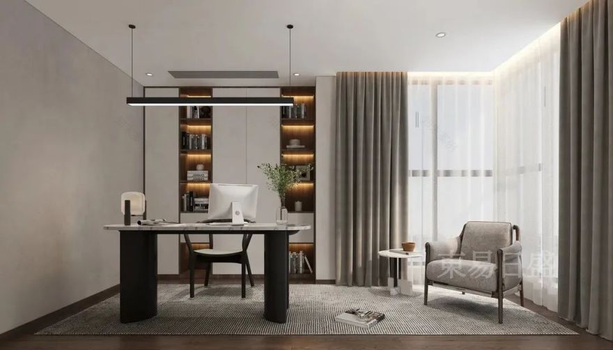 案例首发|万科紫台330㎡、闹中取静,繁华城市内的温馨之居-42