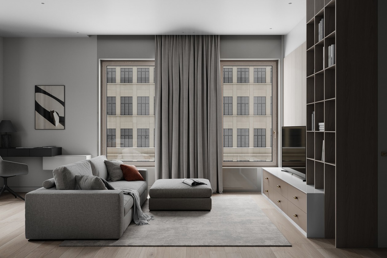 高级灰色系空间设计 优雅舒适的完美诠释-2