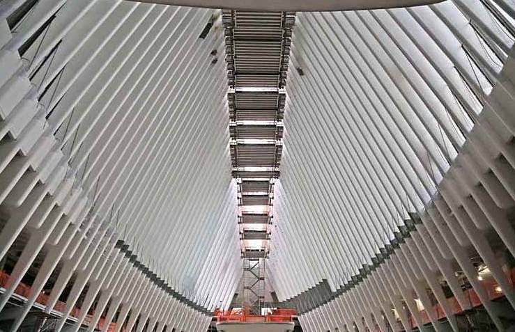 世界贸易中心交通枢纽Oculus展馆丨Santiago Calatrava-11